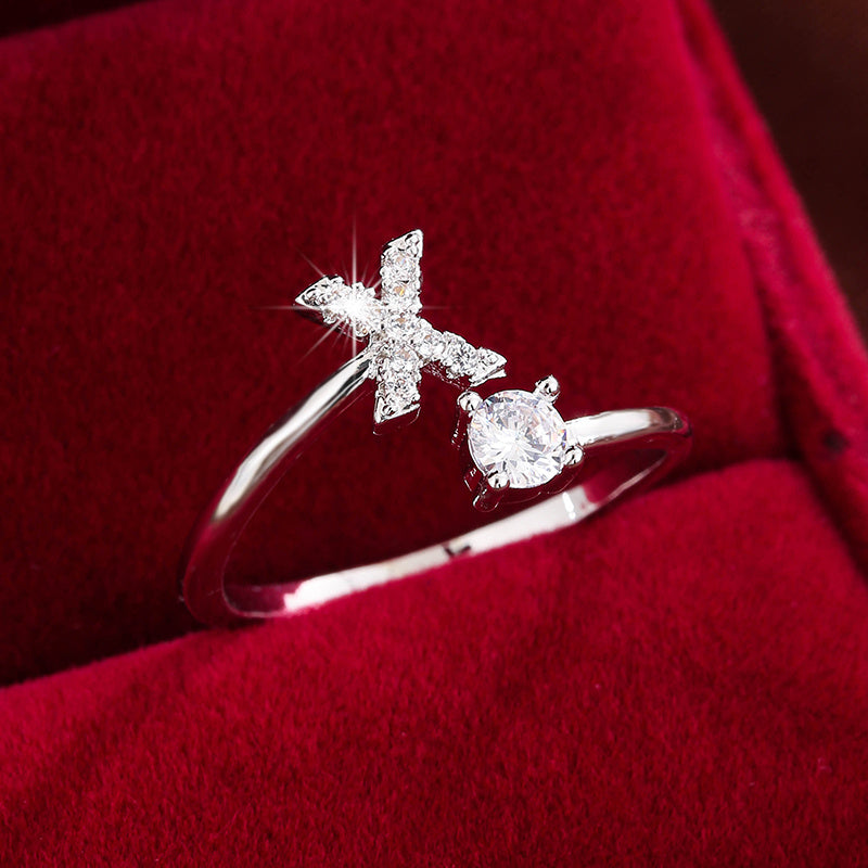 26英文字 合成ジルコニア 調整可能リング