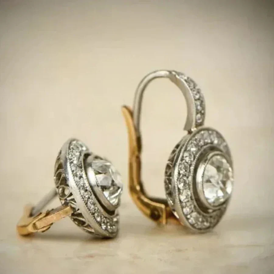 ジレナ | ヴィンテージシルバーキュービックジルコニアピアス